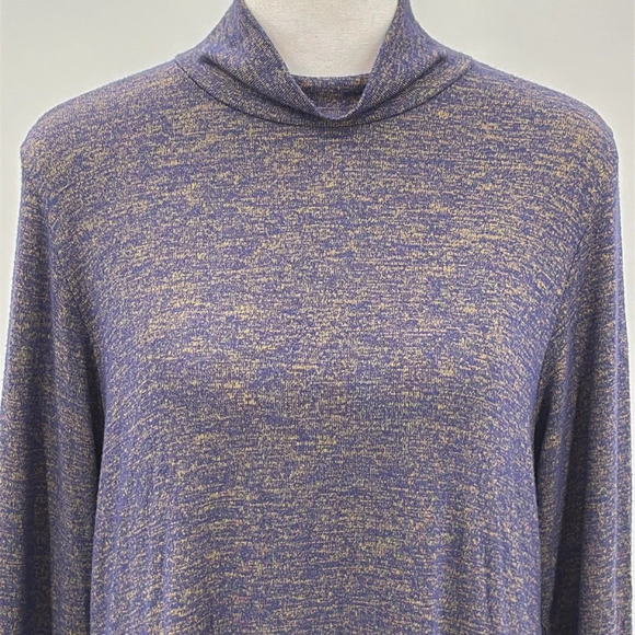 Comfy USA Mock Neck Long Sleeve Swing Dress - NWOT - Size Large - Picture 2 of 6